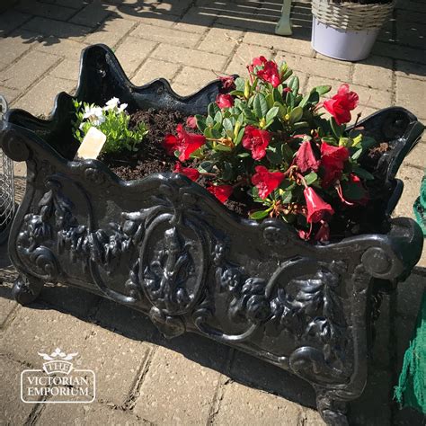 victorian metal planter box|victorian garden planters.